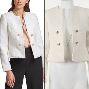 Calvin Klein Petite Tweed Blazer